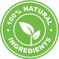 Natural ingredients seal from the VapoCept packaging artwork